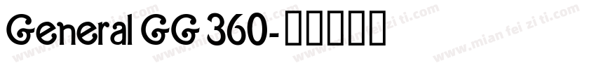 General GG 360字体转换